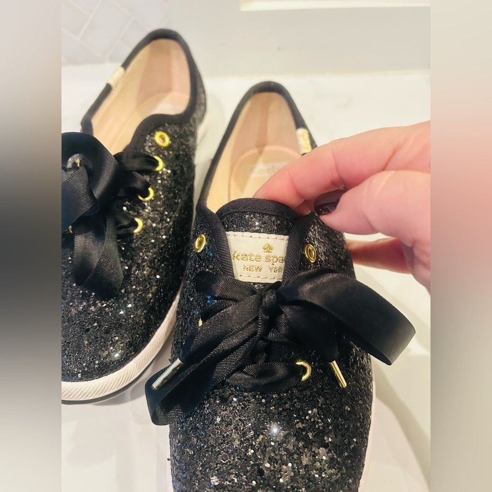 Kate Spade Keds Glitter Sneaker Size 6